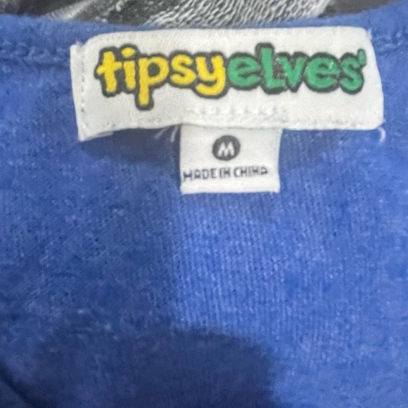 Tipsy Elves Womens Tank Top Blue Meowica Cat Graphic Lightweight 4th of Size M - Picture 6 of 7